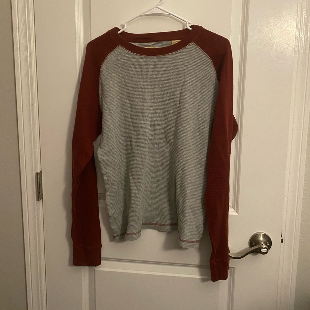 💜 Redhead Men's Long Sleeve Crew Neck T-Shirt Size Medium